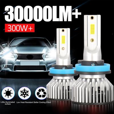 H4 H7 H11 9005 HB3 9006 HB4 9004 9007 LED Headlight Bulbs 300W High Power Auto Headlamp Bulbs 6000K 12V Car Fog Lamps