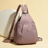 Schoolbag Backpack Women's Canvas Bag Multifunctional Small Travel Backpack Simple Fashion Oxford Cloth Oblique Cross Commuter Small Breast Bag