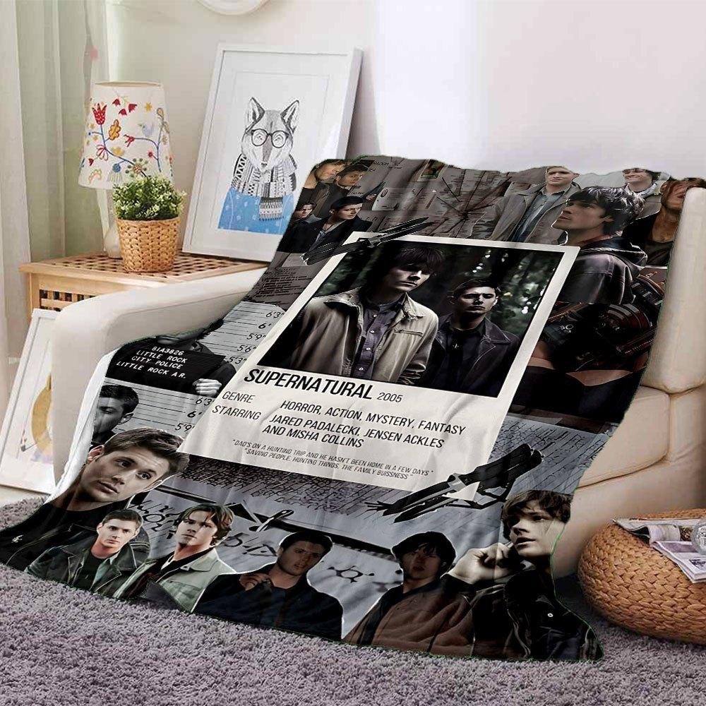 1 Stück Supernatural 22 Decke Weiche Warme Überwurfdecke für Zuhause, Büro, Reisen Ganzjahres Gemütliche Bettwäsche Geschenk, Büro Gemütliches Accessoire