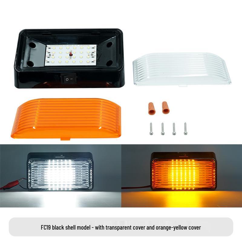 Dual-Color RV LED Interior Light: Roof, Reading, and Truck Cabin Compatible