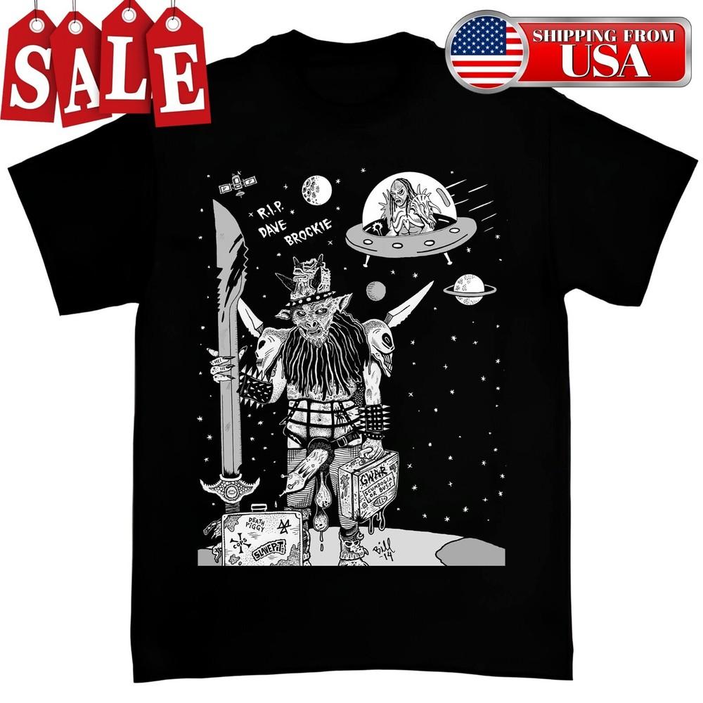 

Rare Dave Brockie Men Black All Size BL1.01 Unisex T-Shirt XXXXL