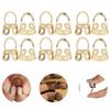 12Pcs Finger Picks Adjustable Stainless Steel Banjo Ukulele Guitar Plucked Strings ToolGold