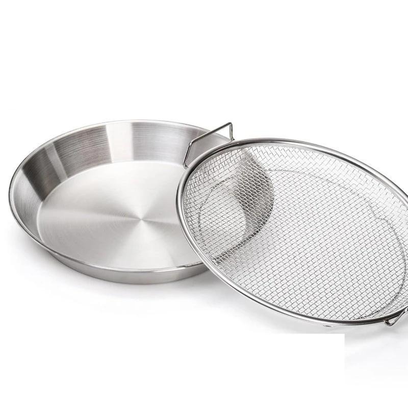 Edelstahl Ölfilter Schale, Wiederverwendbarer Runder Netzkorb, Frittieren Grillen, Küchensieb, Obst Gemüse Wasserfilter
