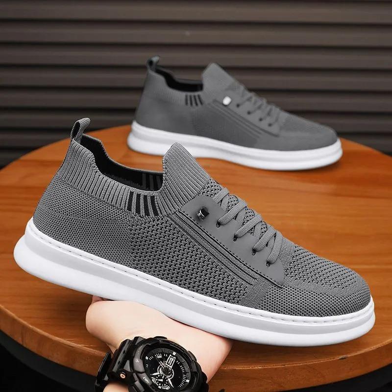 

Fashion Men s Summer Breathable Anti-Odor Mesh Casual Sports Slip-On Soft Bottom Black Net Shoes Flat Footwear Comfortable Slip-On Sneak 39