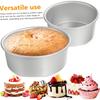 Nonstick Round Cake Pans for a Variety of Desserts,Made from Aluminum with a Rolled Edge,Perfect for Chiffon Cakes And More