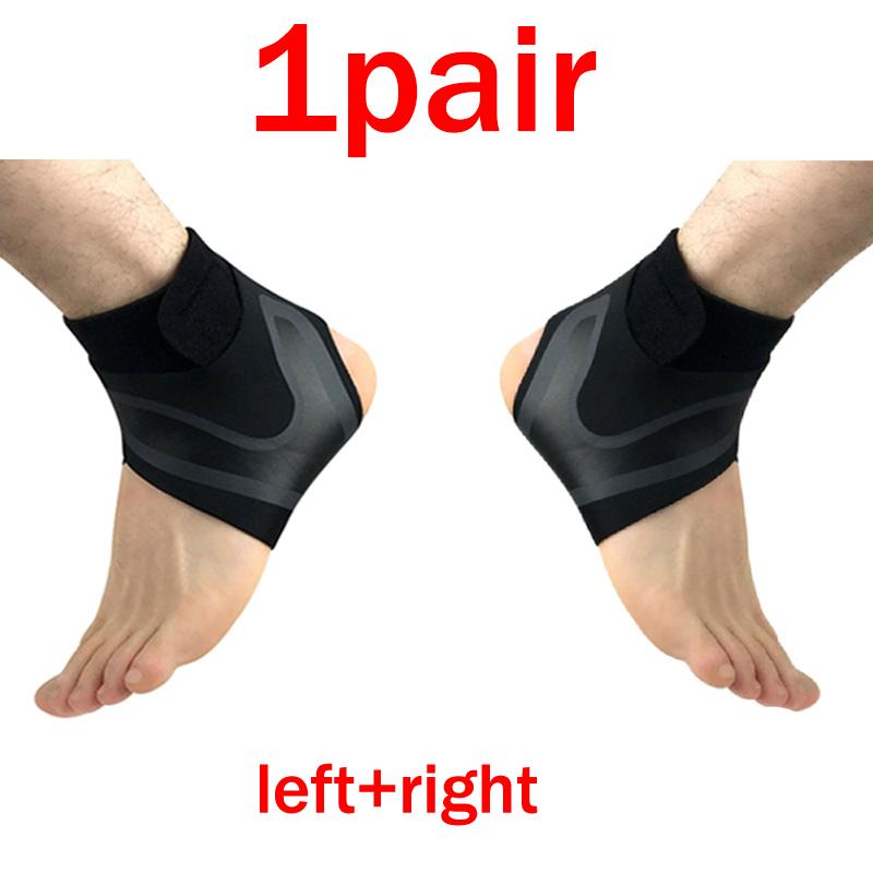 1Pair/2Pairs Adjustable Ankle Brace Compression Running Cycling Ankle Brace Breathable Pain Relief Bandage Football Ankle Brace M