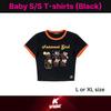 Official KATSEYE [Internet Girl] Baby S/S T-Shirt (Black) - Limited Edition Member Meme Special *L/XL SIZE