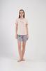 Women's Cotton Pajama Short Sleeve Short Pants Comfortable 1XL Vienetta