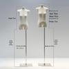 Korean Style Flat Body Female Mannequin with Wide Shoulders for Women's Clothing Display