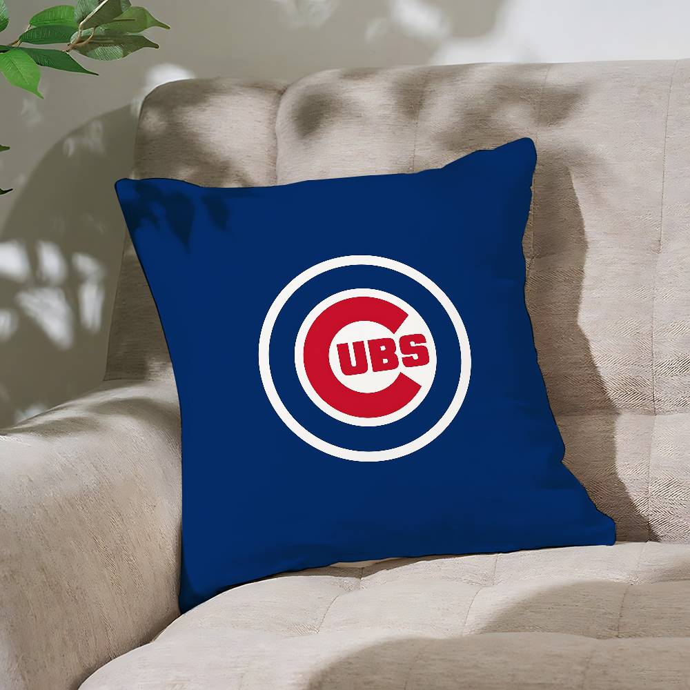 C-Chicago I-Cubs B-Baseball Pillow Case Throw Pillow Cover Nordic Vintage Style Cushion Covers Home Living Room Sofa Couch Seat
