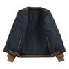 Men's Solid Color Fashionable Casual Padded Cotton Jacket Thick Warm Outerwear for Autumn Winter Foreign Trade