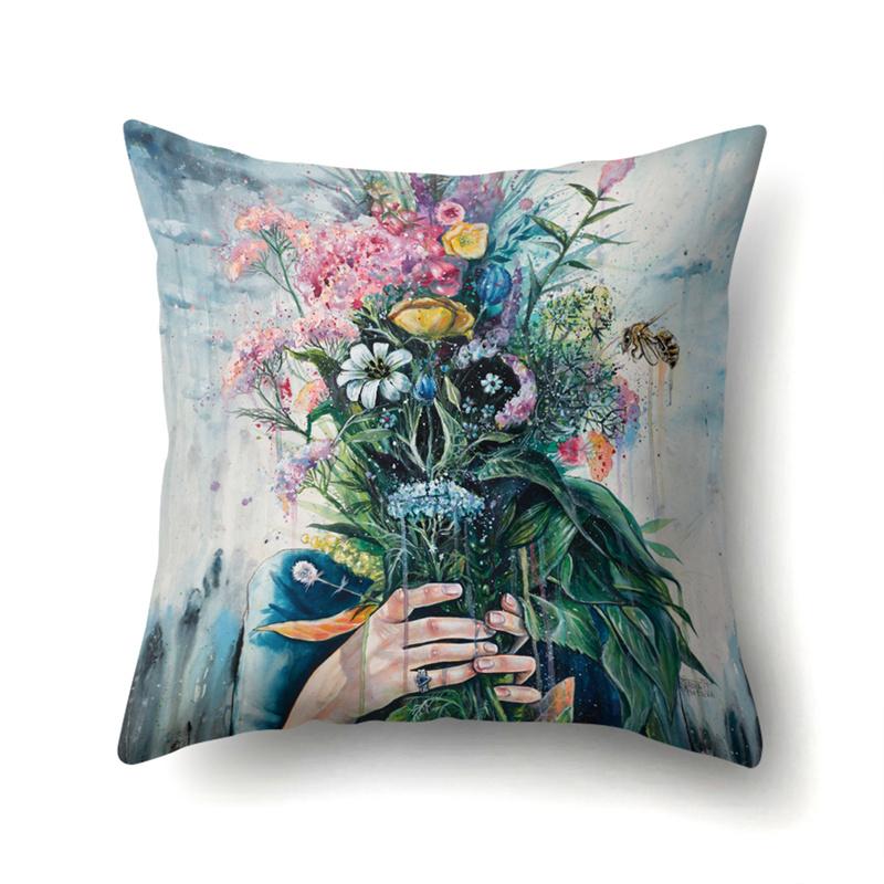 Nordisch grünes Blatt Kaktus tropische Pflanze Kissenbezug Wohnzimmer Sofa Schlafzimmer dekorativer Kissenbezug