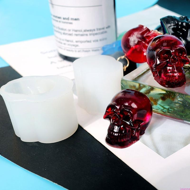 

Creative Skull Head Keychain Resin Mold DIY Crafts Bracelet Pendant Silicone Mould Handmade Key Chain Resin Casting Soap Mold China Mainland