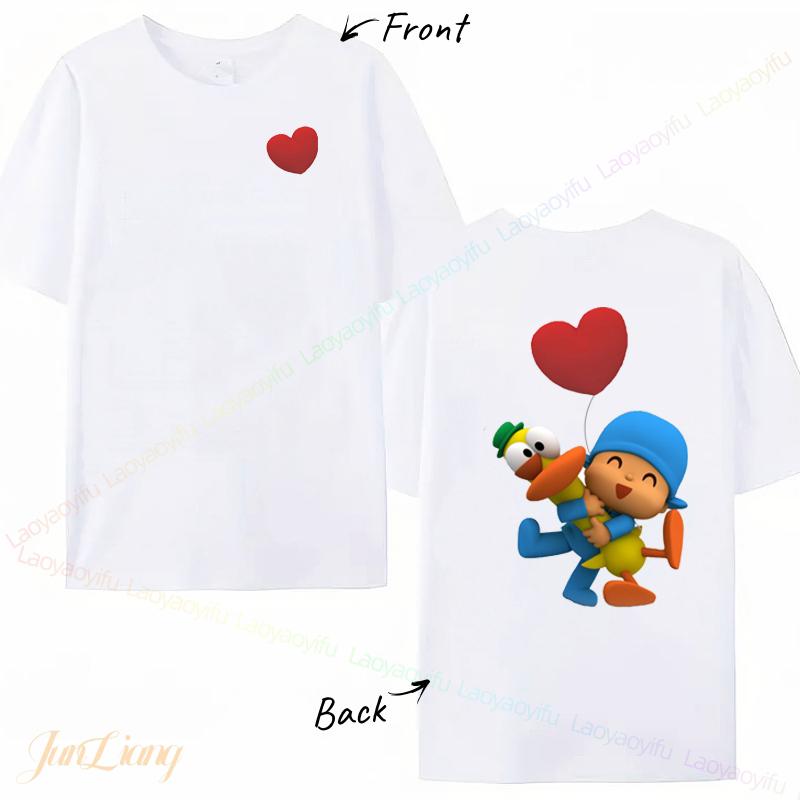 Fashion Plush Dolls PPOCOYO TShirt Male Streetwear Summer Funny Print Comfortable Boys Girls Cute Tees