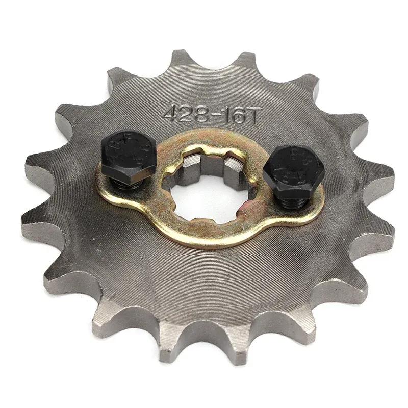 Motorcycle ATV Front Engine 428# 10T 11T 12T 13T 14T 15T 16T 17T 18T 19T Teeth 17mm 20mm Chain Sprocket With Retainer Plate Lock