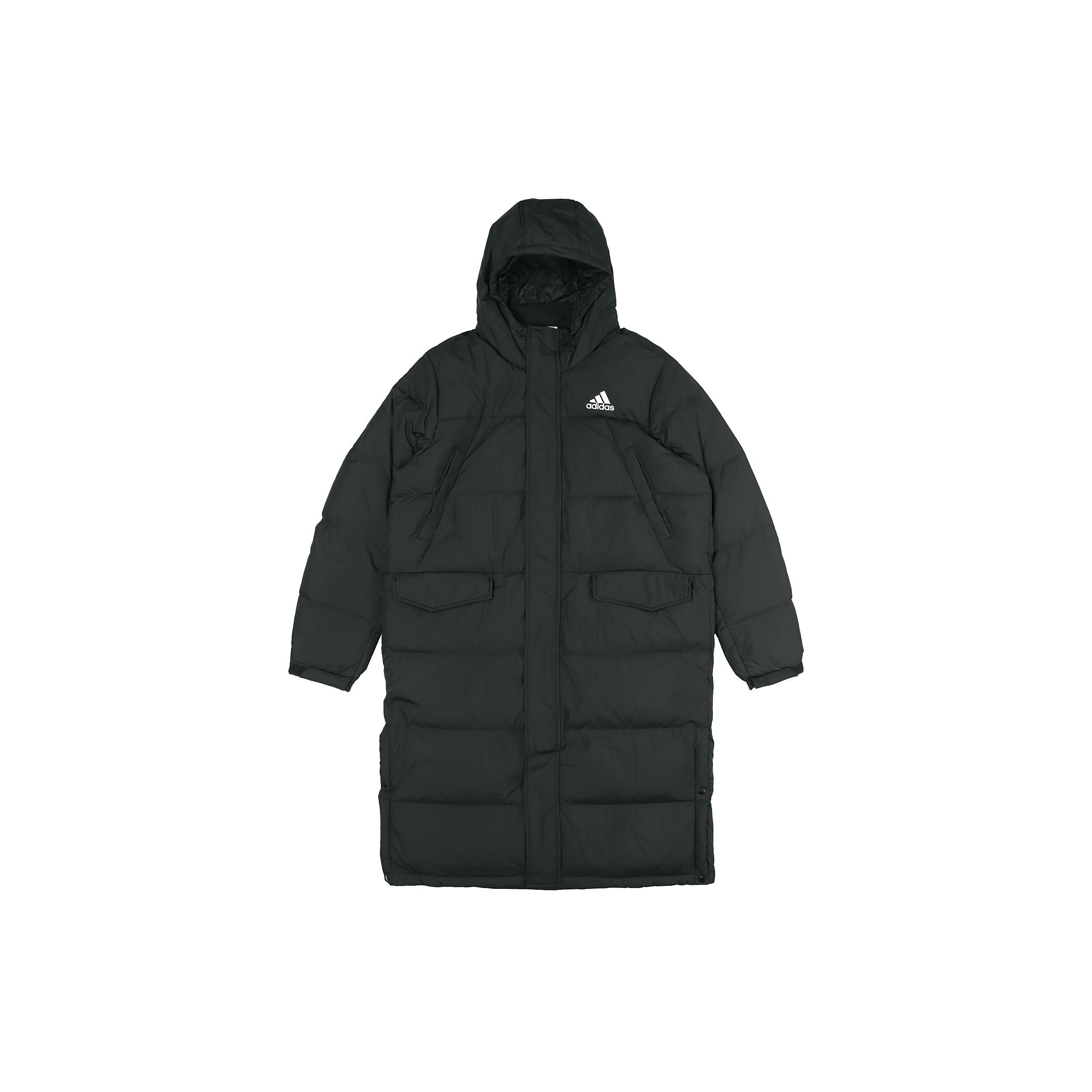 adidas 3-Stripes Long Down Parka Black Men s GK0664 L