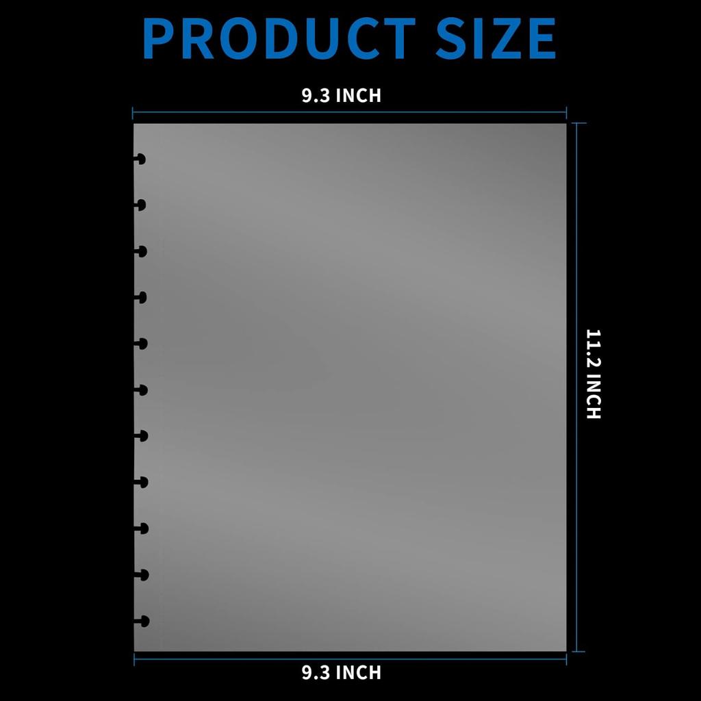 50 Piece Clear Sheet Protectors Page Protectors 8.5 X 11 Clear Binder Sheet Protectors Discbound Sheet Protectors for Discbound Holds Letter Size