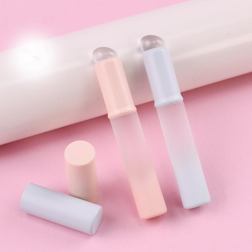 Gradual Silicone Lip Brush Lipstick Brush Lips Round Head Lip Makeup Brush With Cover Halo Dye Brush Lipstick Lip Mud Diy Apply
