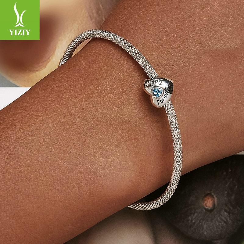 Love Family Beading Accessories, Warm Family Friendship 925 Sterling Silver Beads Loose Beads Bsc562