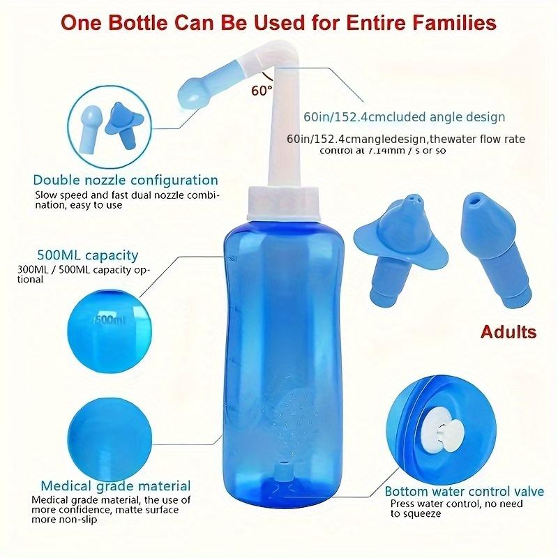 Curățător Profesional pentru Spălarea Nasului Irigator Nazal Flacon de Clătire Protector Evitați Rinita Alergică Adulți Copii îngrijire Vase Neti