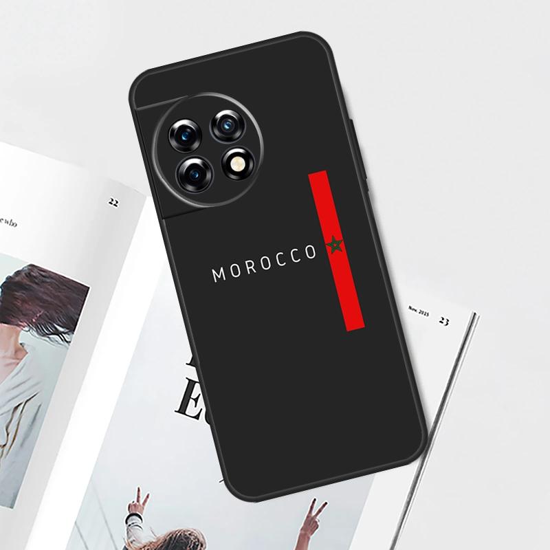 Maroc Morocco Flag Case For OnePlus 12 11 9 10 Pro 8T 9R 10T 10R 12R OnePlus Nord 2 2T N20 N10 CE 3 Lite Cover