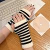 Fingerless Knitted Mittens Knitted Fingerless Gloves Gifts Wrist Warmers  Fall Winter Wear