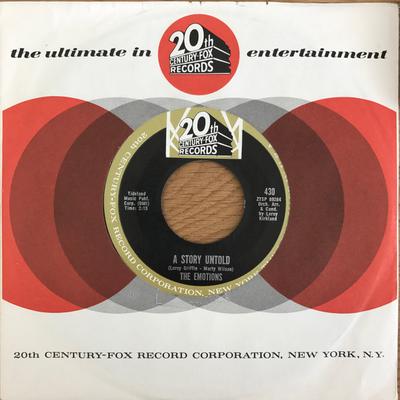 7inch Record EMOTIONS - A Story Untold / One Life, One Love ZTSP89285 20th Century Fo 1963 US Soul/Funk Used