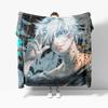 Anime Spell Fighting Back Soft Flannel Blanket Breathable Warm Bedding & Travel Blanket Sofa Blanket Bed Blanket Customizable