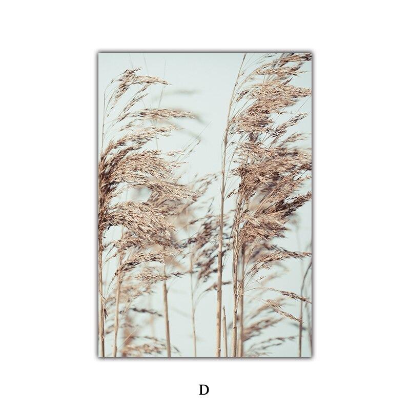 Wüstensamen skandinavische Naturlandschaft Poster Wandbild Wandkunst für Paare Boho Nordisch Wandbilder Dekor Perfekt für