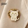 Animal Brooch Enamel Pin Cartoon Cat Dog Panda Lion Design