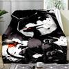 Fire Type Pokemon Team Flannel Fleece Blanket, Soft Warm Anime Monster Throw Blanket for Home, Cinderace Gift