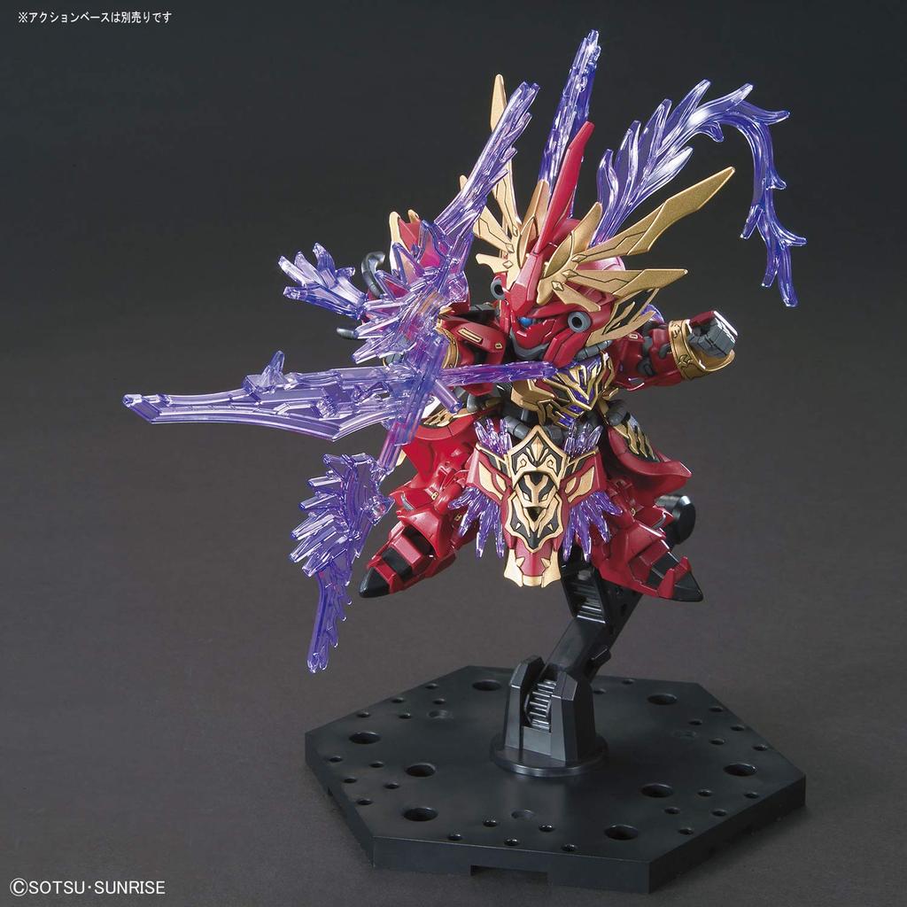 BANDAI SPIRITS SD Gundam Sangoku Soketsuden Lufu Sinanju Red Rabbit Horse Plastic Model BAS5057610 & Color-coded