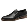 Men'S Leather Shoes Hollow Leather Men'S Shoes Summer One Pedal Business Casual Shoes Soft Sole Breathable Pointed British Dress Shoes