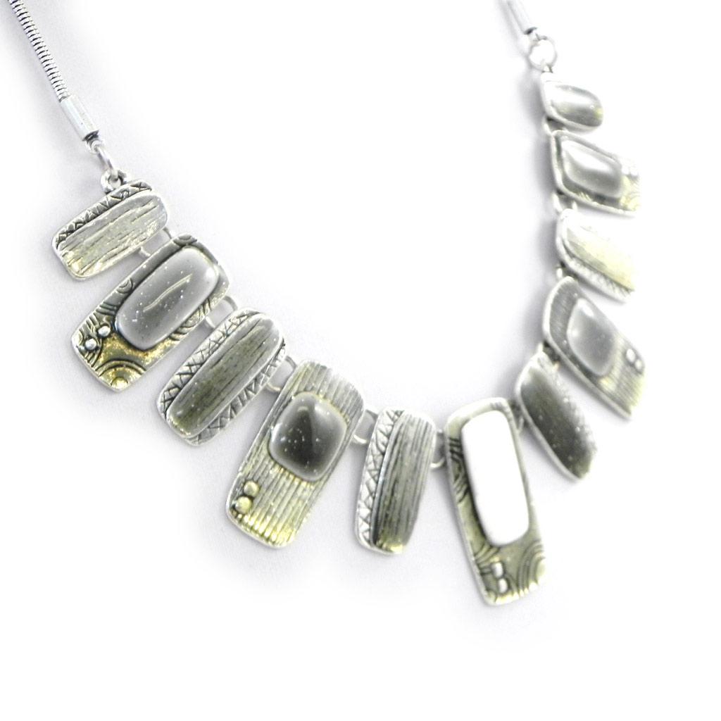 NOA [H4724] - Collier Créateur 'Acapulco' gris