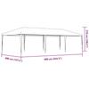 VidaXL Professional Reception Tent Patio Gazebo Garden Marquee Outdoor Pavilion Belvedere Terrace 48515