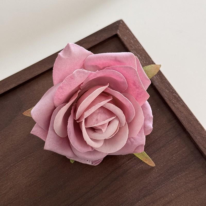 Simulation Flower Rose Hairpin Brooch Dual-purpose 1pc