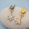 Hot Selling Rhinestone Snowflake Keychain Pendant