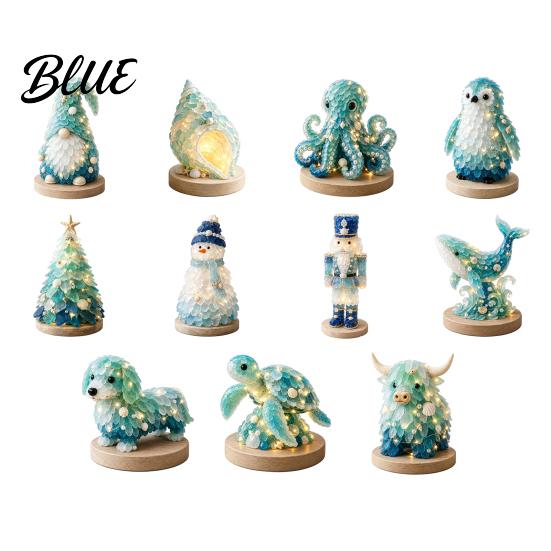 Kreative Hobby-Sets 3D-Tier Weihnachtsbaum Meerglas für Erwachsene DIY-Set Bastelset