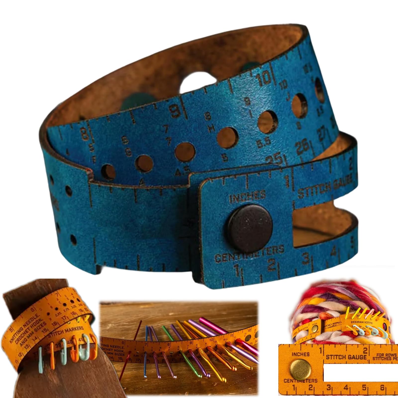 

Multi Functional Leather Measuring Tool, Scale, Wear And One Size синий