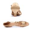 Elegant Satin 5 Cm High Heel Adult Female Latin Modern Ballroom Dancing Shoes