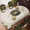 ZISIZ Oval Waterproof Plastic Tablecloth
