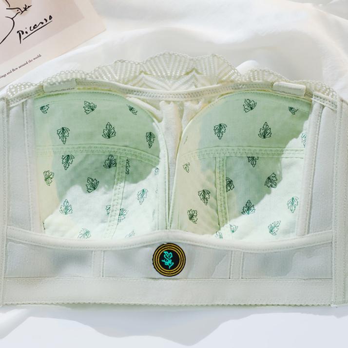 Strapless Bra for Women Anti Slip Gathered Anti Falling No Steel Ring Wrapped Strapless Bra Summer Thin Bra