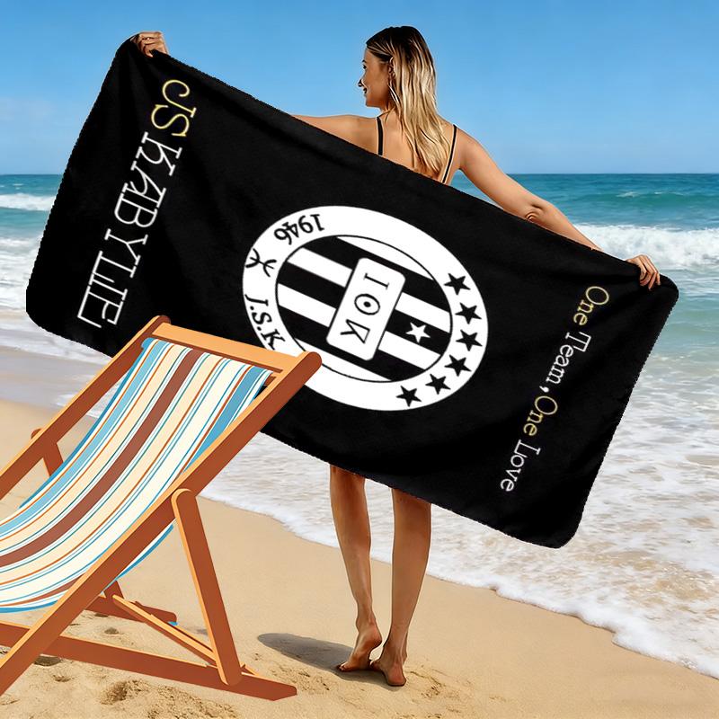 js Kabylie Print Beach Towel, Large Soft Quick Dry Towel for Beach Camping Swimming