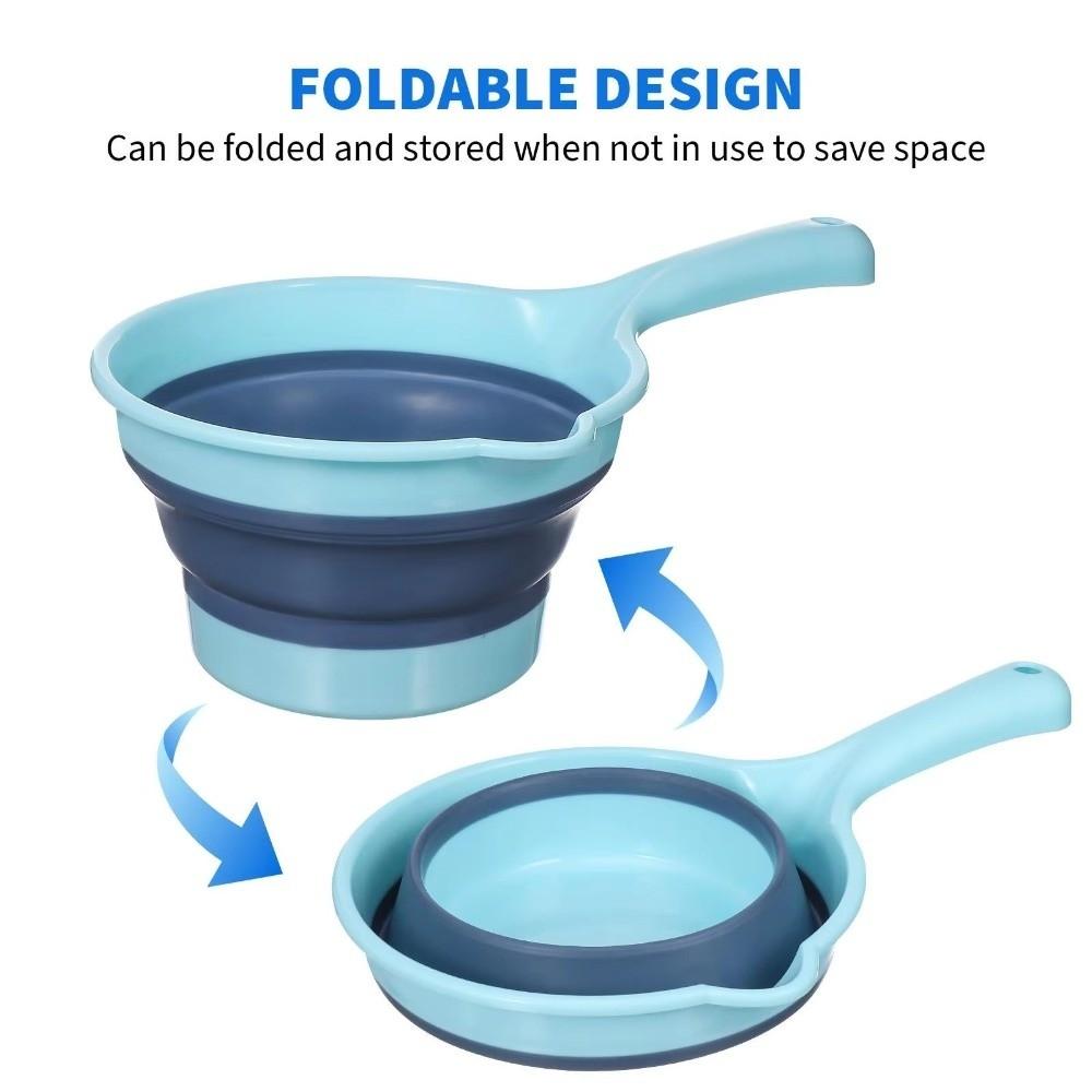 Plastic Kitchen Ladle Ergonomic Design Foldable Ladle Kitchen Gadget Plastic Scoop  Kitchen Use