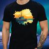 T-Shirt Herren Fischerboot Motiv Baumwolle Größe S bis 5XL