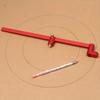 1pc 36.5mm-300mm Woodworking Scribing Gauge Center Finder Ruler Lengthening Aluminum Alloy Scribing Circle Ruler Woodworking