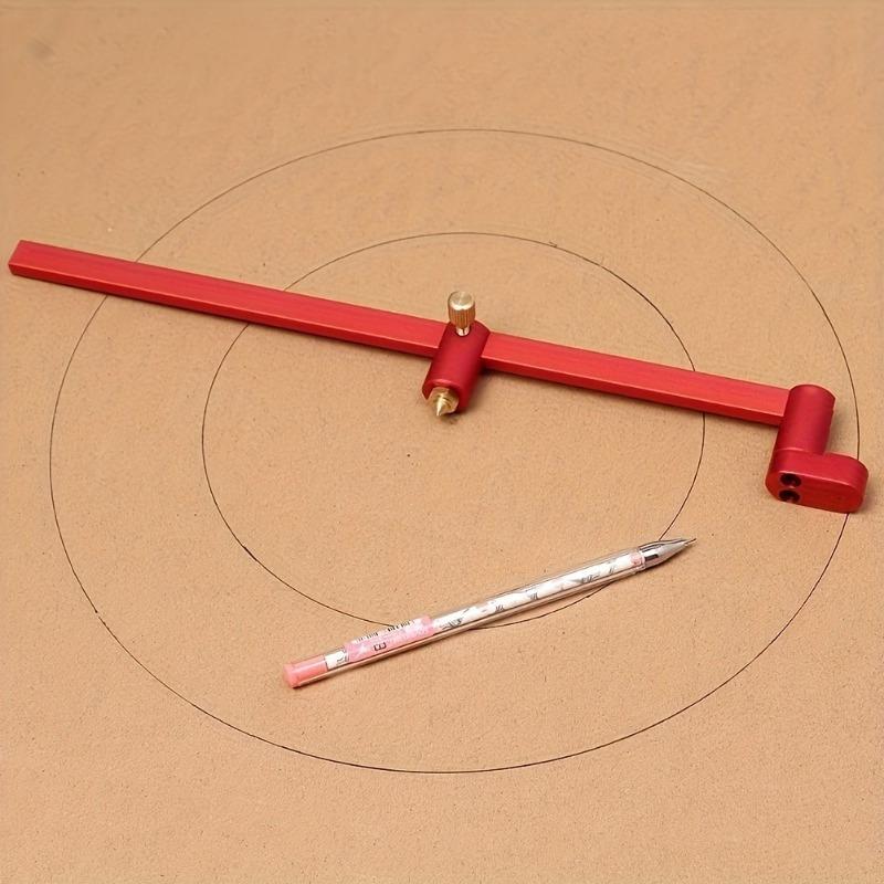 1pc 36.5mm-300mm Woodworking Scribing Gauge Center Finder Ruler Lengthening Aluminum Alloy Scribing Circle Ruler Woodworking