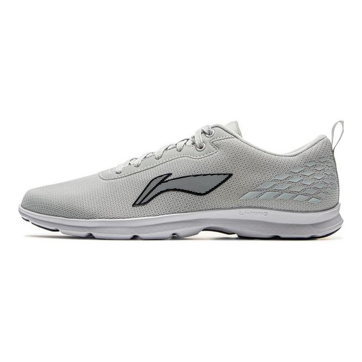 Li Ning Pohodlné Módní Univerzální Tlumící Neklouzavé Odolné Nízké Ležérní Běžecké Boty Pánská Teniska Světle Šedá ARSV073-2