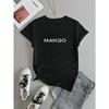 Women's 100% Cotton T-shirt Round Neck Casual Print Suitable for Spring Summer and Autumn Machine Washable Large Size