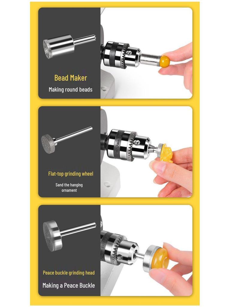 Multi-Functional Electric Bench Grinder: Jade, Woodworking Polisher, Engraver, Cutter, Drill.